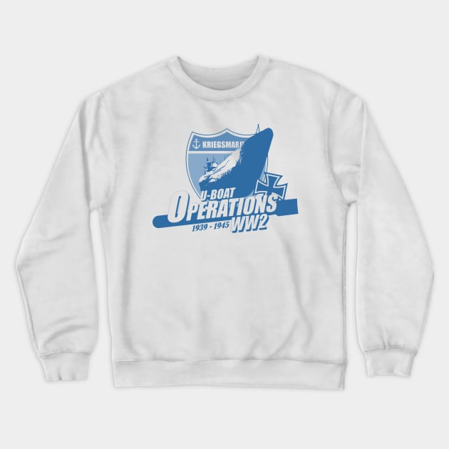 Kriegsmarine U-boat Operations WW2 Crewneck Sweatshirt by TCP